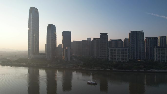 广州保利发展天幕广场洲际酒店夕阳