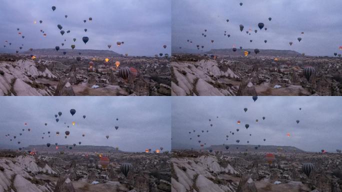 热气球土耳其气球天空蓝天浪漫