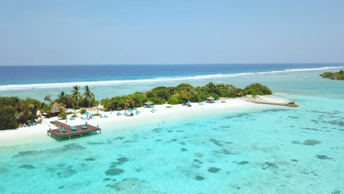 马尔代夫卡纳里夫度假村鸟瞰图