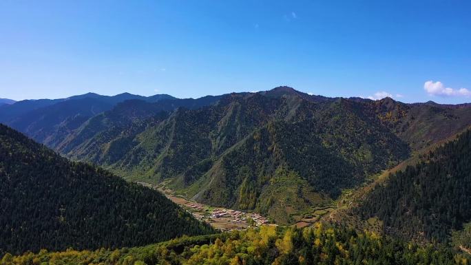 甘南美景 自然山体 风景 鸟瞰山体