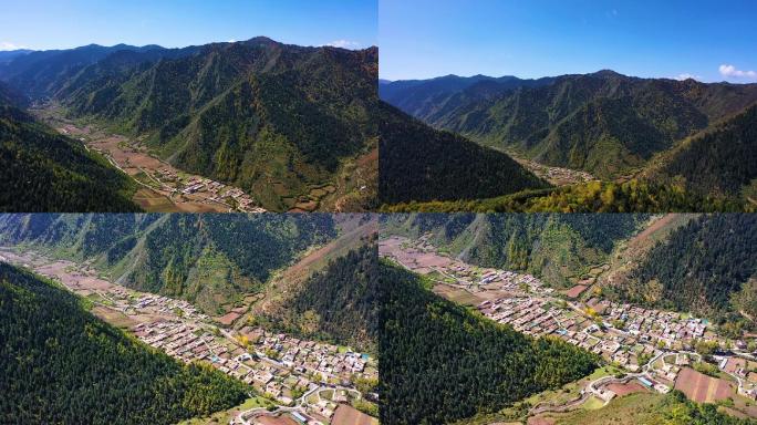 甘南美景 自然山体 风景 鸟瞰山体