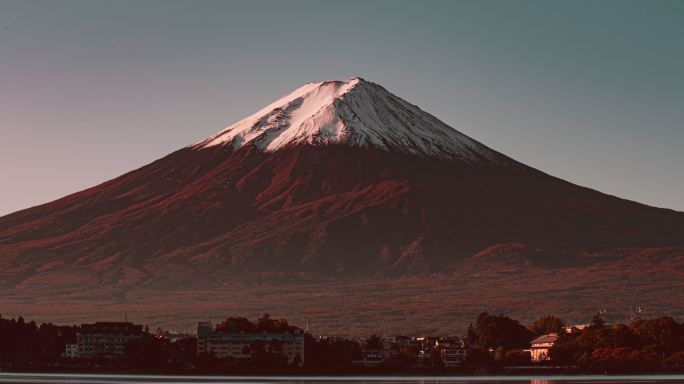 富士山川口湖旅游山脉富士川口