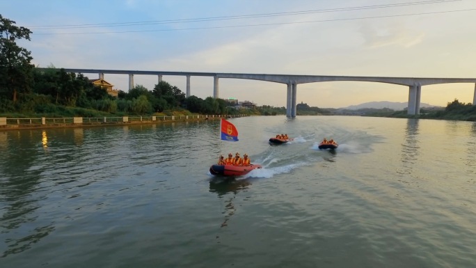 水上消防救援实拍