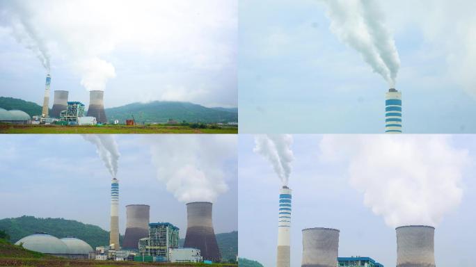 火力发电厂，烟囱，环境污染，电力能源
