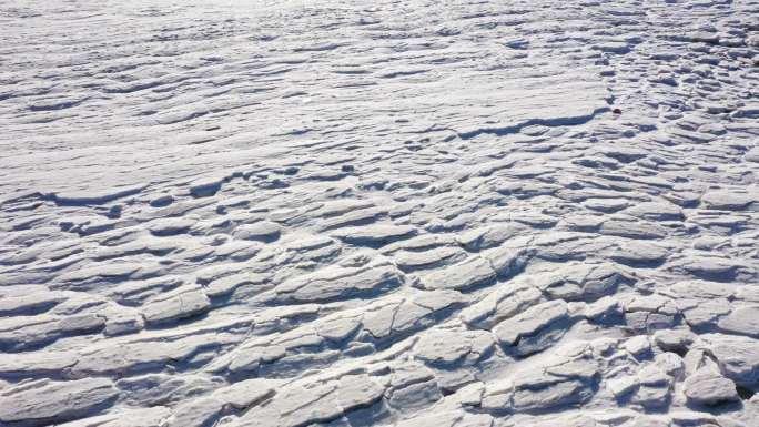 冰面冰雪海冰大海航拍