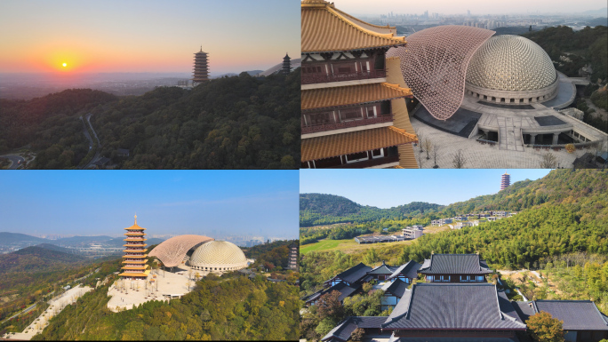 南京牛首山佛顶寺航拍