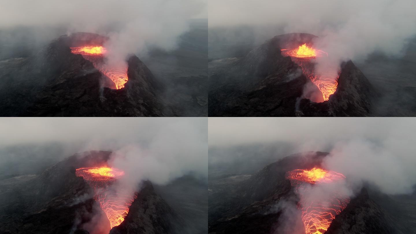 冰岛Fagradalsfjall火山喷发