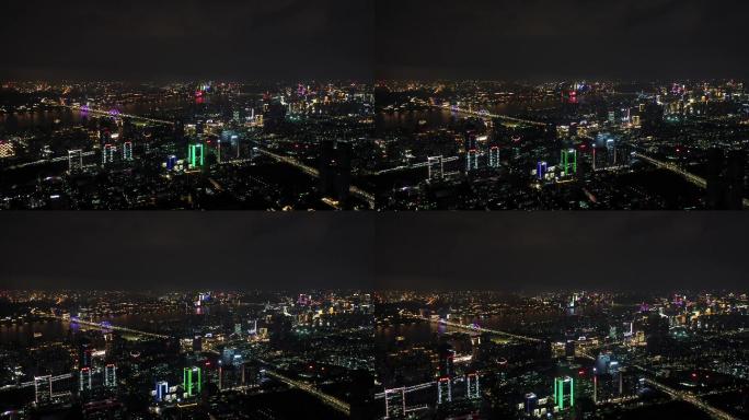 杭州钱塘江城市夜景