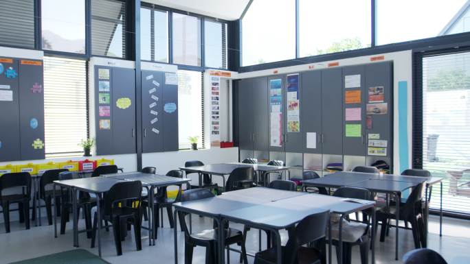 整洁的教室教室视频空镜头学生学校