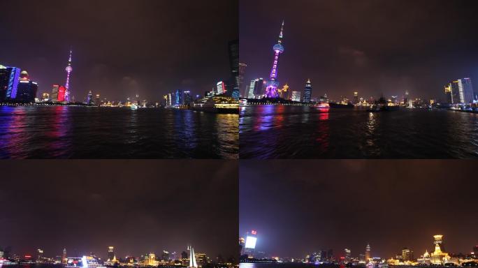 「有版权」原创上海黄浦江夜景穿梭3K