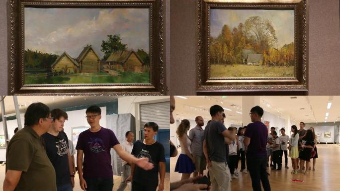 俄罗斯画家写生油画画画风景写生展览之八