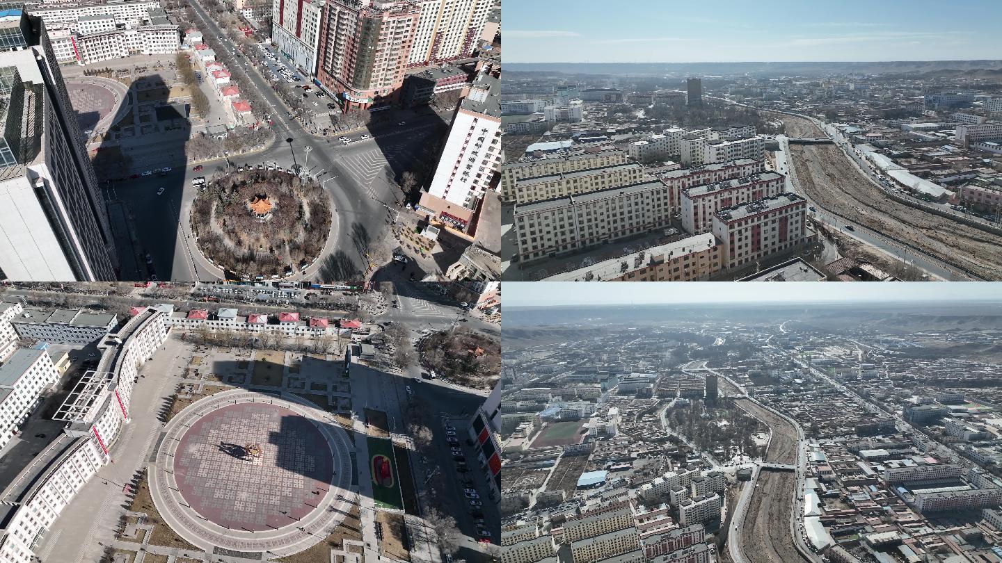 御3航拍青海海南州共和县城恰卜恰镇4k冬