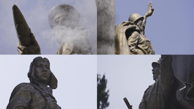 一江山岛战役、烈士雕塑、雕像、浮雕、战士