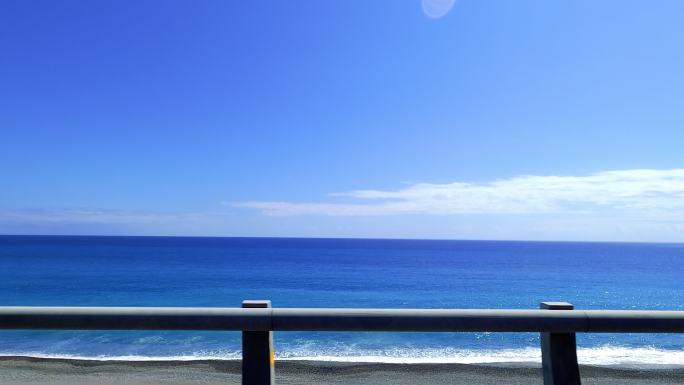 沿着海岸线行驶沿途风景毕业远行海水海浪