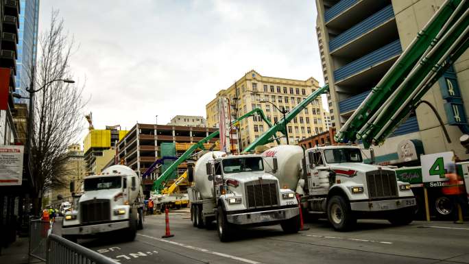 美国华盛顿州西雅图tielaps水泥泵车