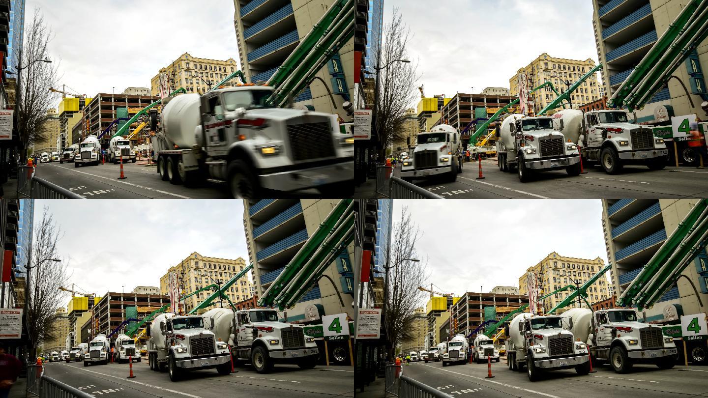 美国华盛顿州西雅图tielaps水泥泵车
