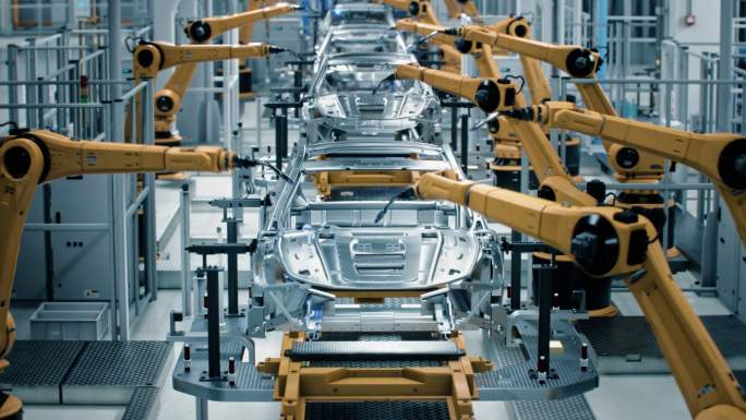 自动化汽车工厂车间流水线机械批量生产