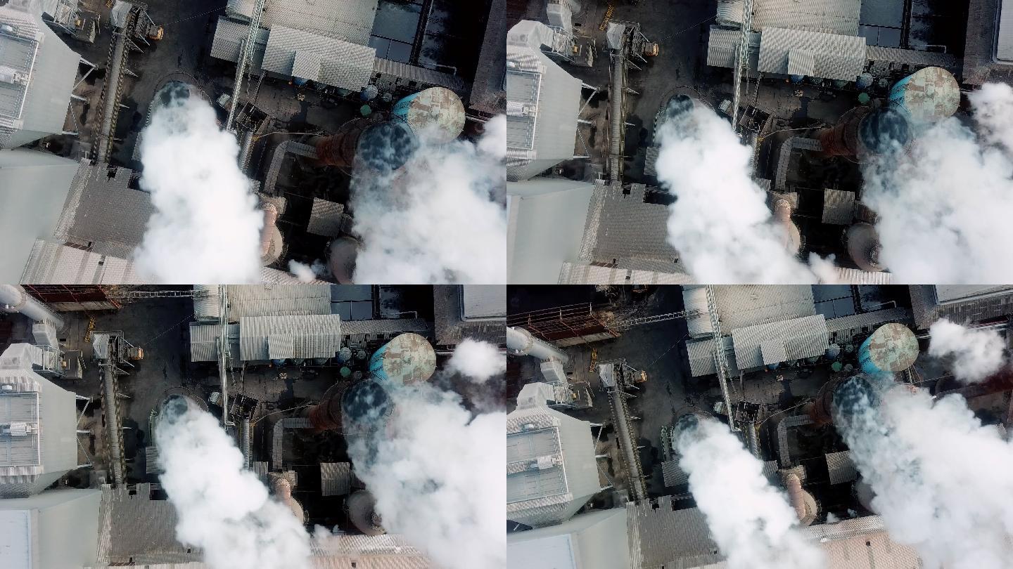 工厂的烟雾发电烧锅炉企业生产