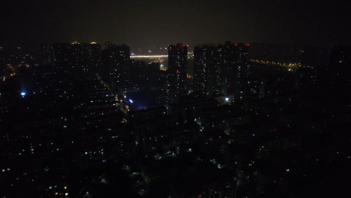 西安疫情 封城 夜景 万家灯火 西安加油