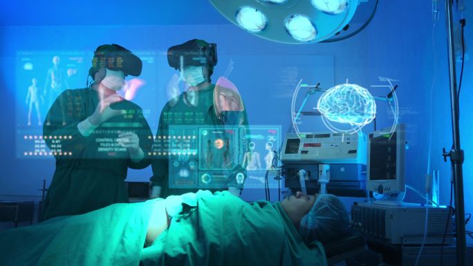 未来科技医学扫描投影影像心脑血管科病情解