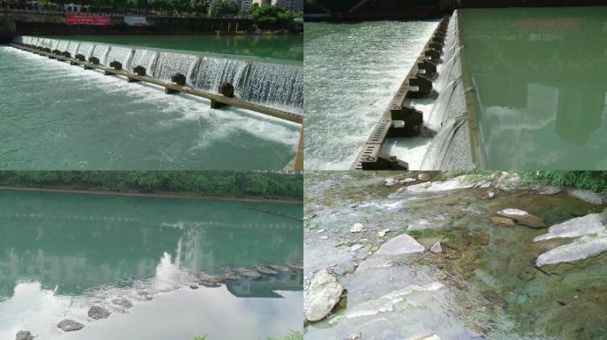 河水河流、水流水库水闸、唯美纯净水