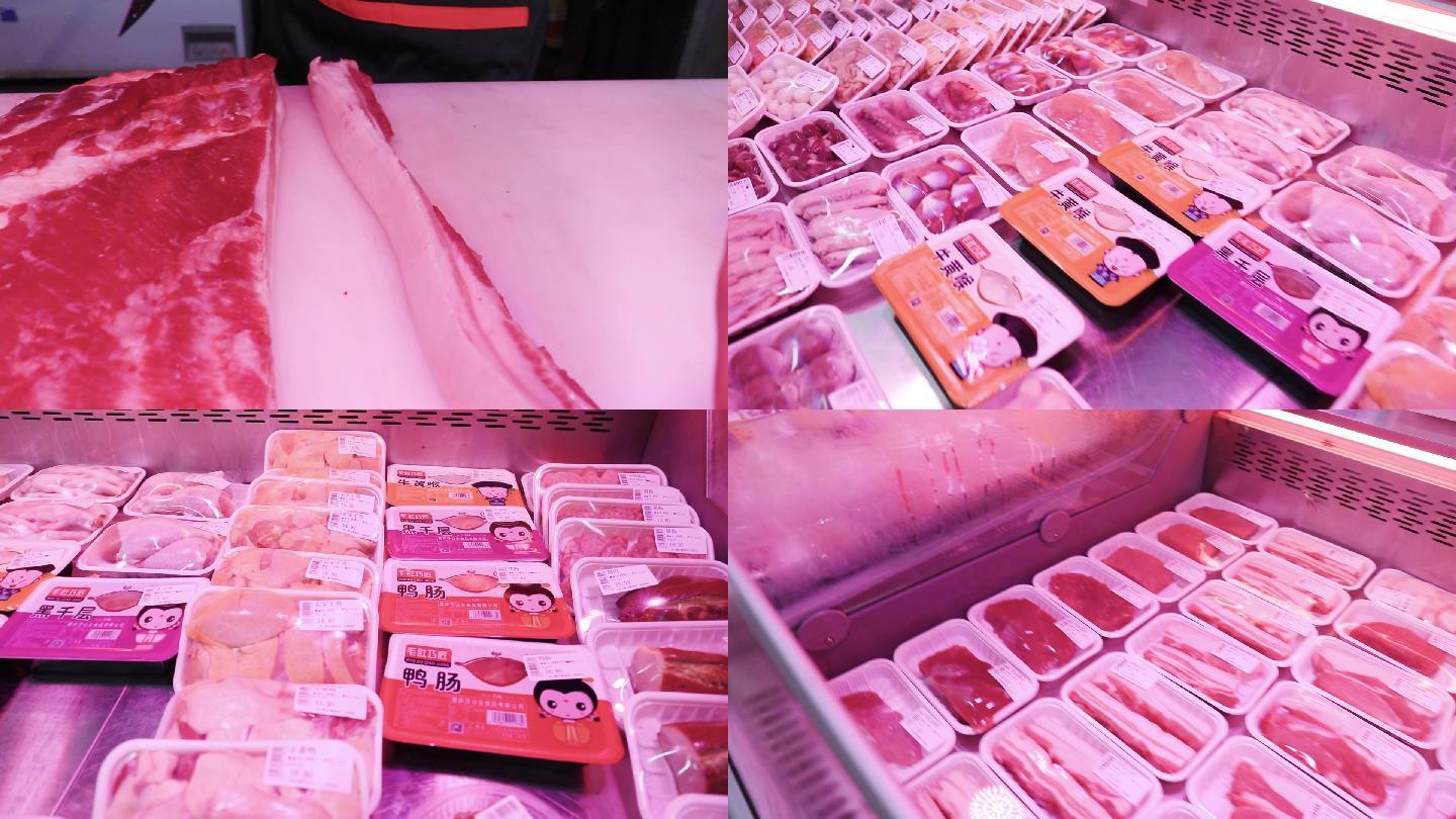 超市生鲜鲜肉生猪肉排骨肉馅精廋肉