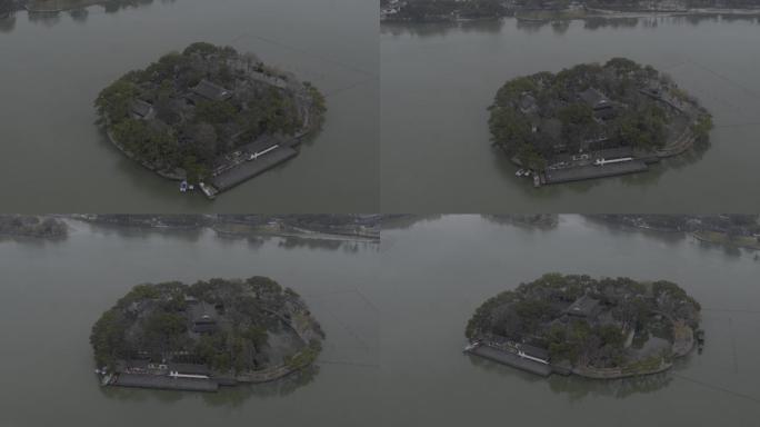嘉兴南湖湖心岛4K航拍素材