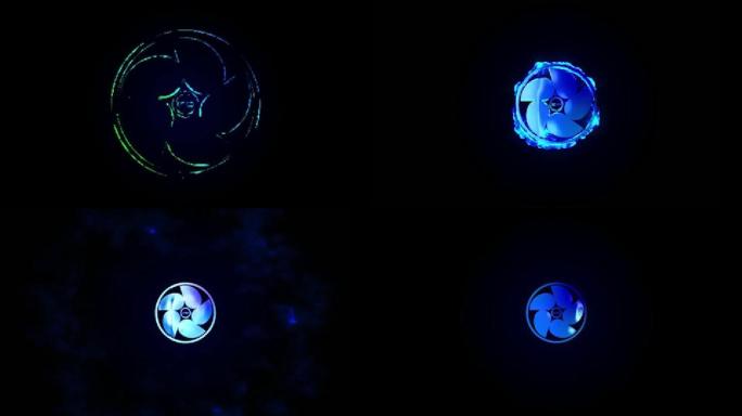 LOGO镜面环境反射效果演绎烟雾冲击模版