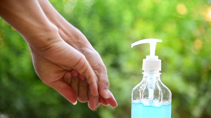 用消毒凝胶清洁手健康生活方式消毒洗手液