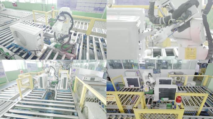 高端自动化空调组装生产线机械臂出厂检测