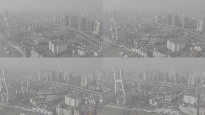 上海南浦大桥航拍5.1K超高清