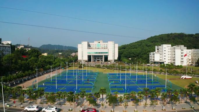 湖北师范大学空境篮球场航拍