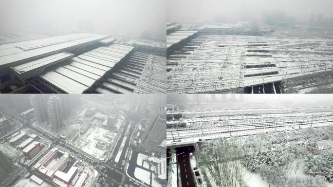 2022年郑州初雪 东区4k 航拍记录