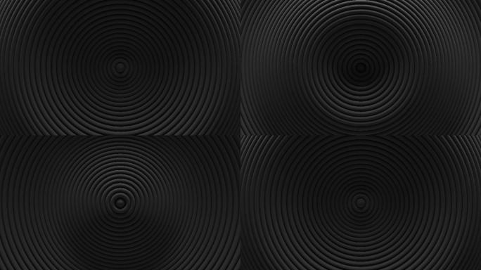 圆形百叶窗振动的抽象动画。
