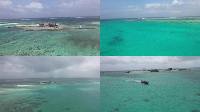 海南西沙群岛三沙银屿岛海景玻璃海