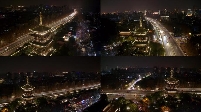 杭州城市夜间车流