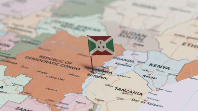 布隆迪国旗地图坐标世界地图