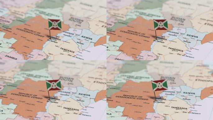 布隆迪国旗地图坐标世界地图