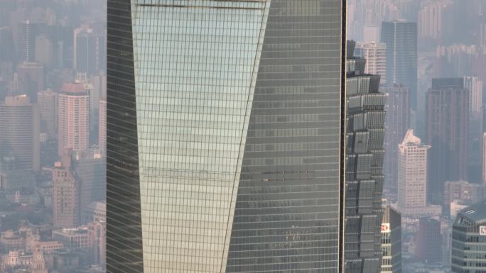 上海环球金融中心和金茂大厦航拍4K