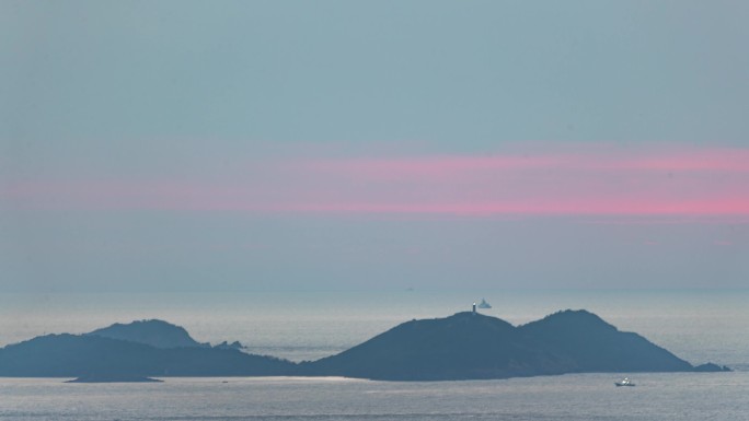 日出之前的海岛