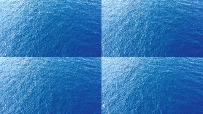 蓝色大海海水 俯瞰海面