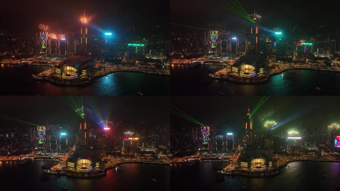 香港新年烟花汇演迎新狂欢夜闪耀维港3