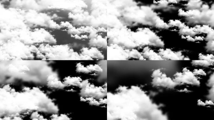 4K俯冲穿梭云层视频素材带通道