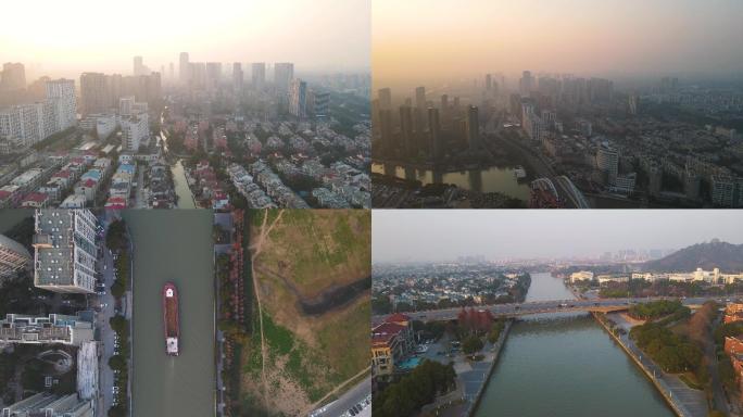 江苏昆山城市全景合集4K航拍（9分钟）