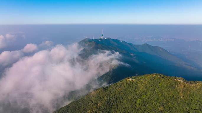 【正版4K素材】深圳梧桐山云海延时2