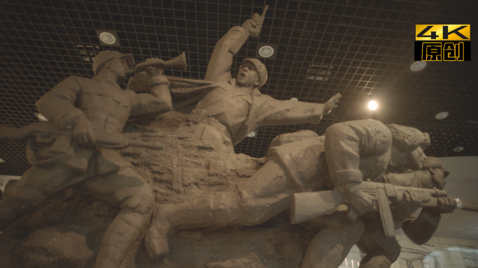 平津战役纪念馆、雕塑、烈士、雕像