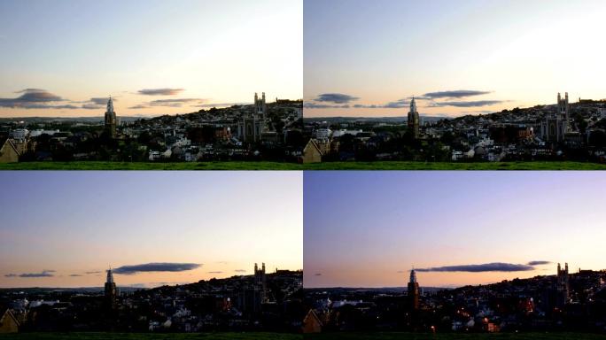 爱尔兰科克城的日落