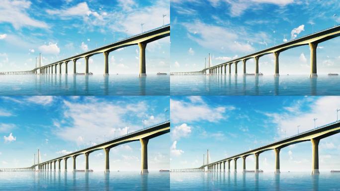 港珠澳大桥延时摄影