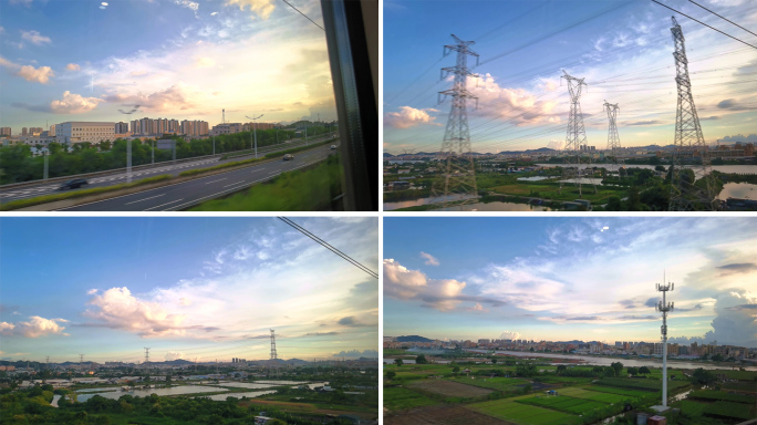 高铁窗外、火车看中国