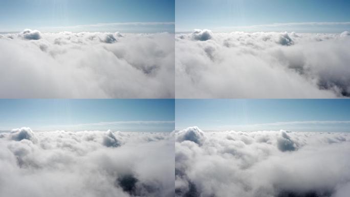 云海云层上空航拍